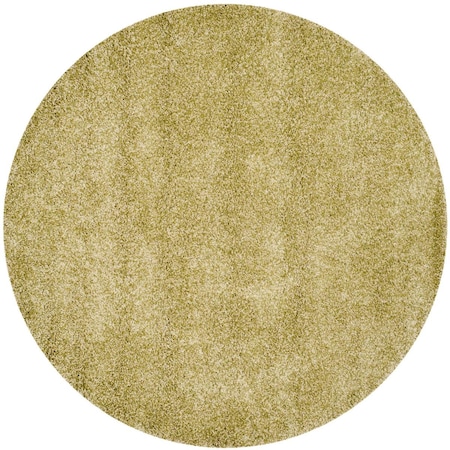 Safavieh 3 x 3 ft. Shag Power Loomed Round Area Rug, Green SG151-5252-3R
